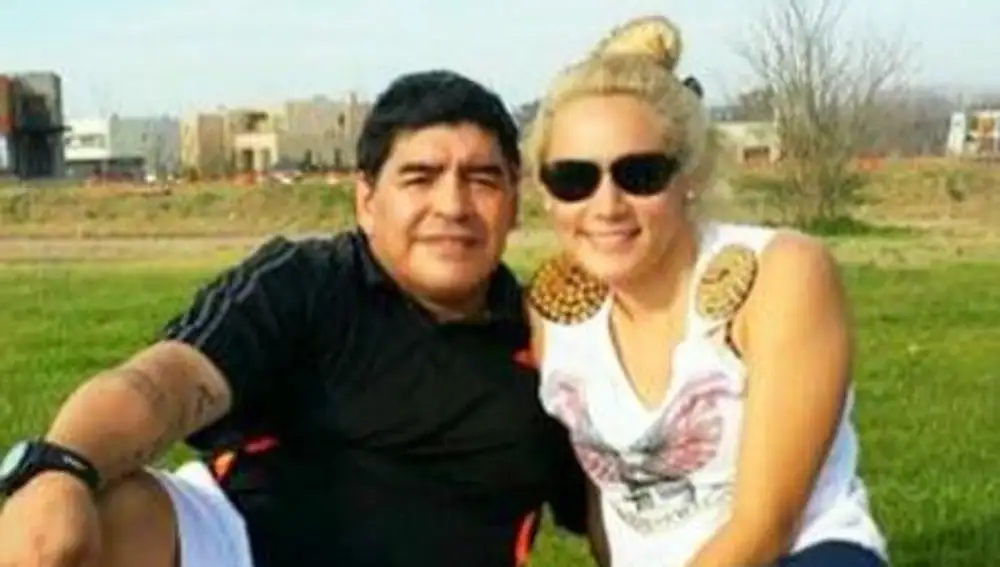 Maradona y Rocio Oliva