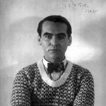 Federico García Lorca, en una imagen de archivo dedicada a Emilia Llanos