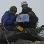 El equipo español holló la cima, a 5.860 metros de altura