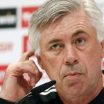 Carlo Ancelotti, durante la rueda de prensa que ha ofrecido hoy en la Ciudad Deportiva de Valdebebas.