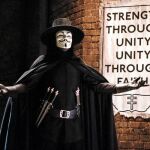 El filme «V de Vendetta» inspira las máscaras de Anonymous