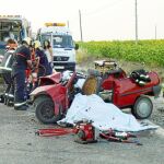Tres muertos y una herida leve tras un choque frontal de dos coches en Morón