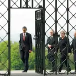  Obama critica a los negacionistas en Alemania