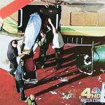 El cuerpo de Jackson, antes de ser trasladado en helicóptero