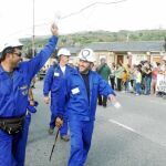 La «marcha negra» siguió ayer su ruta por la provincia de León