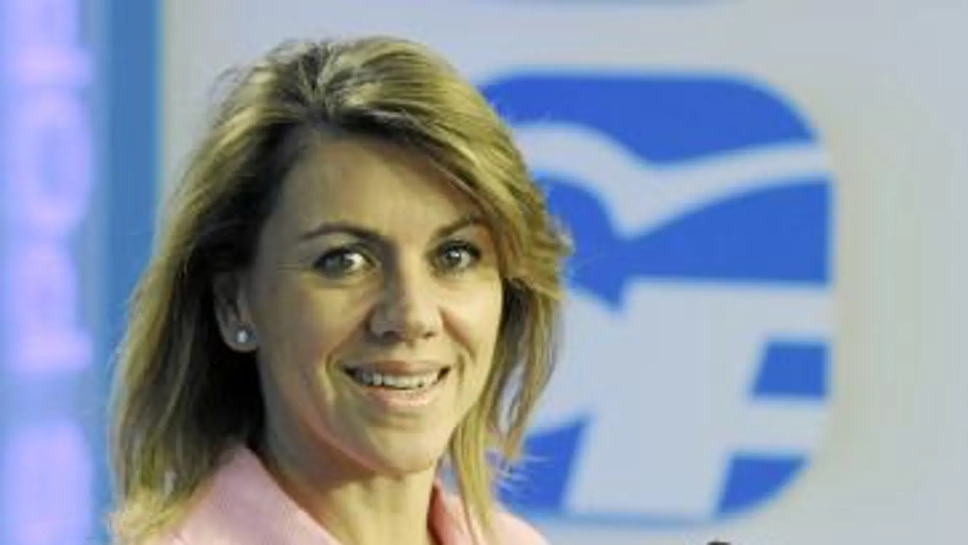 María Dolores de Cospedal, ayer, tras la reunión del Comité de Dirección del Partido Popular