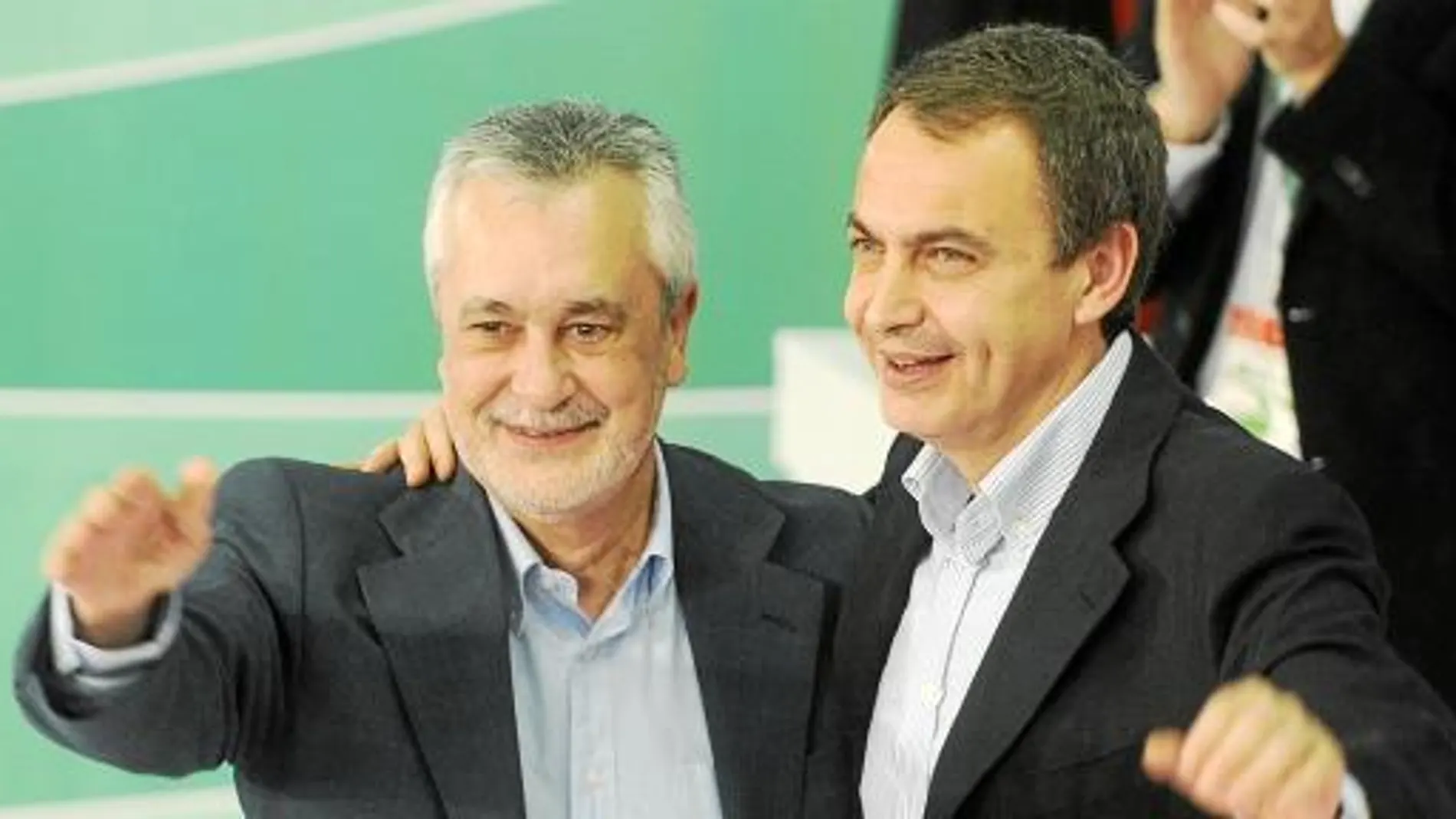 Griñán y Zapatero, durante el último Congreso Extraordinario del PSOE-A celebrado en Sevilla