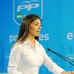 La portavoz del PP-A, Rosario Soto, ayer en la sede regional de la formación, en la calle San Fernando de Sevilla