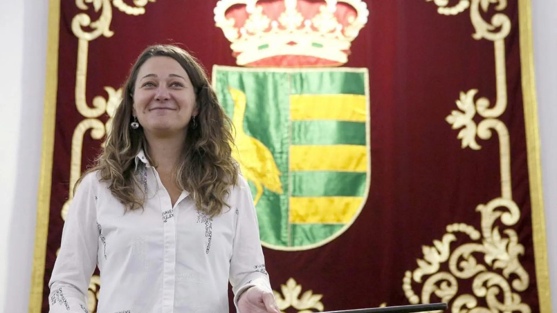 Beatriz Arceredillo tras ser elegida alcaldesa en noviembre de 2014