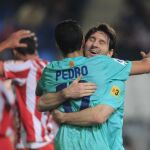 Messi celebra un gol ante el Almería