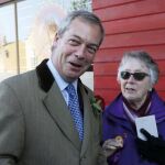 Nigel Farage, líder del United Kingdom Independence Party (UKIP) antes de votar