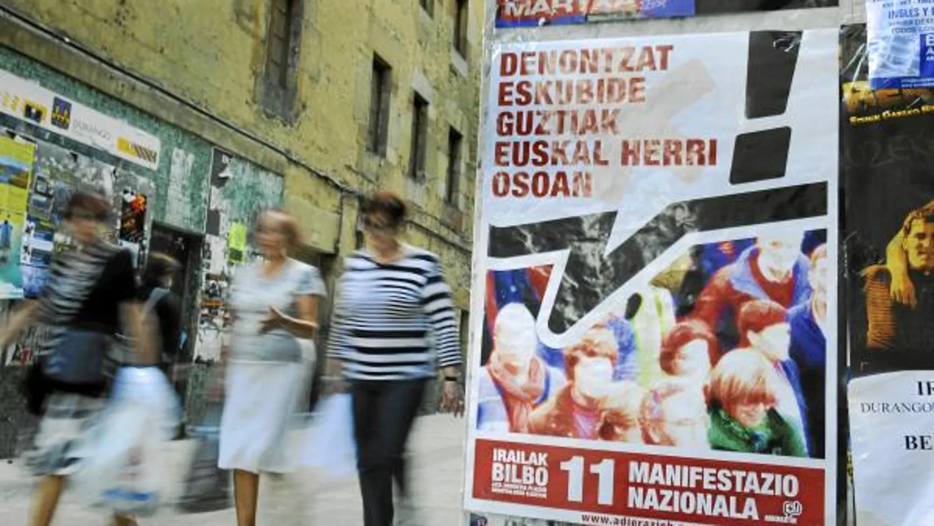 La izquierda abertzale asegura que mañana tomará las calles para exigir sus «derechos»