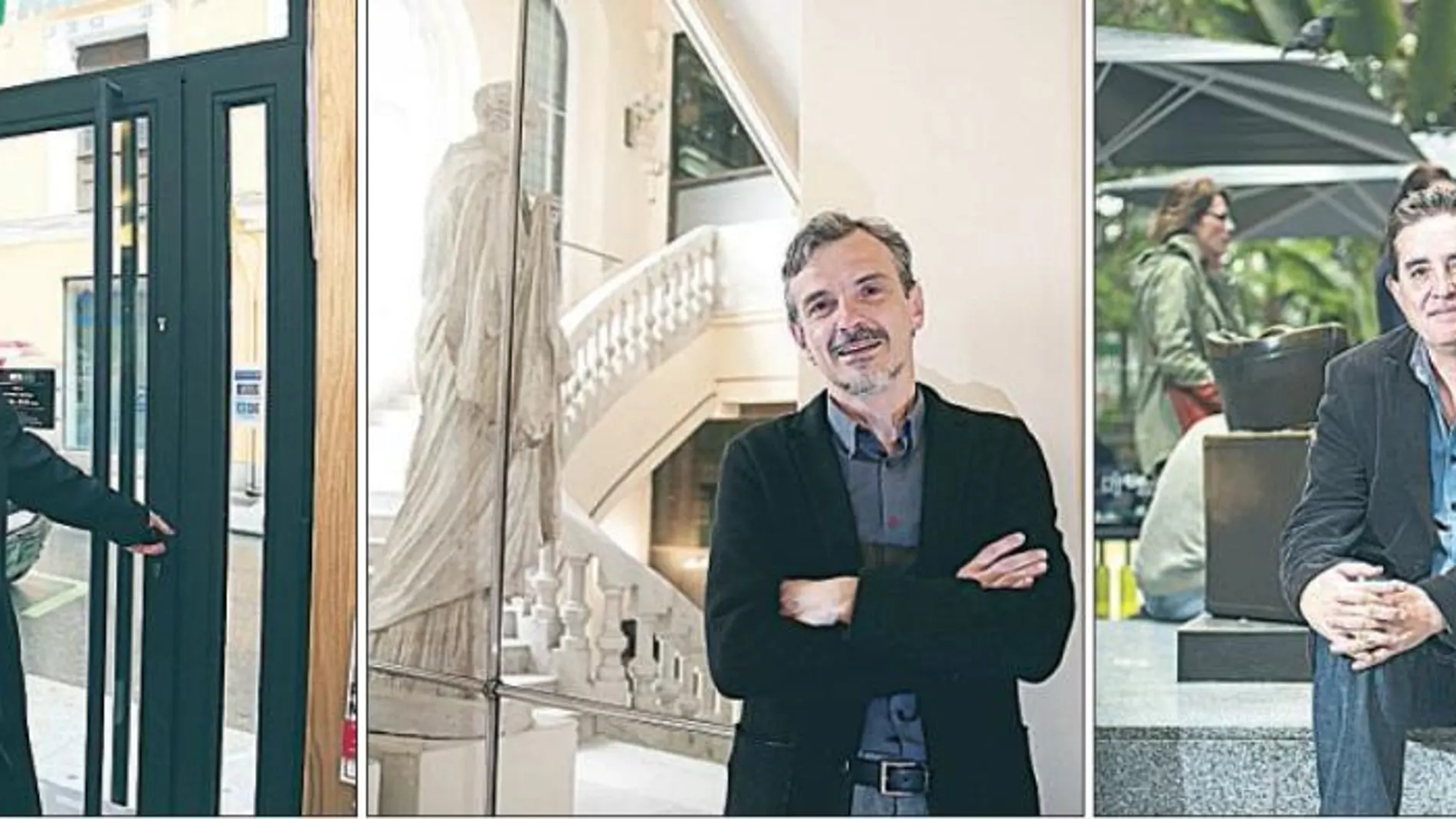 Ángel Gabilondo, José Manuel López y Luis García Montero