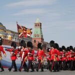 Los aliados desfilan por primera vez en la Plaza Roja de Moscú