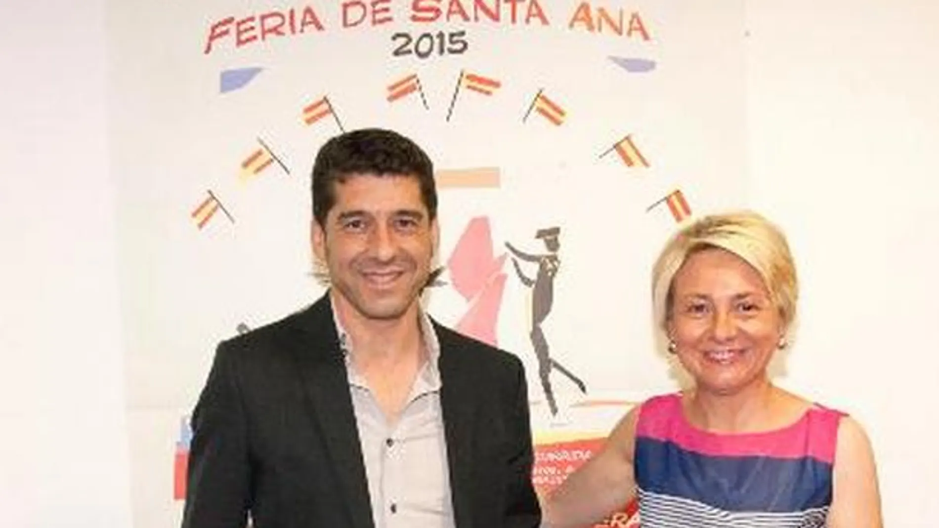 Manuel Caballero y Eloísa Cabrera en la presentación de la feria