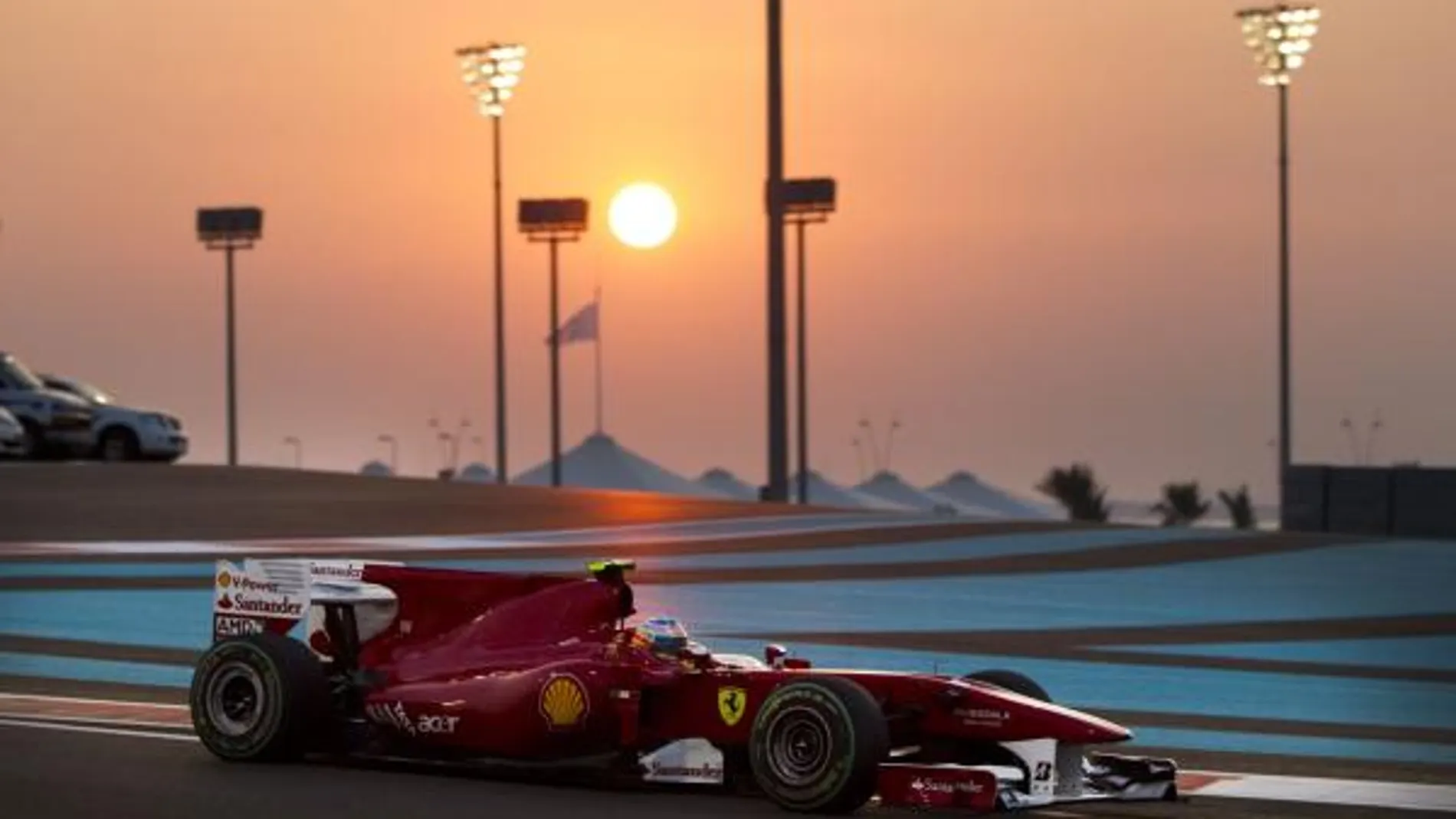 Fernando Alonso en la carrera de Abu Dabi