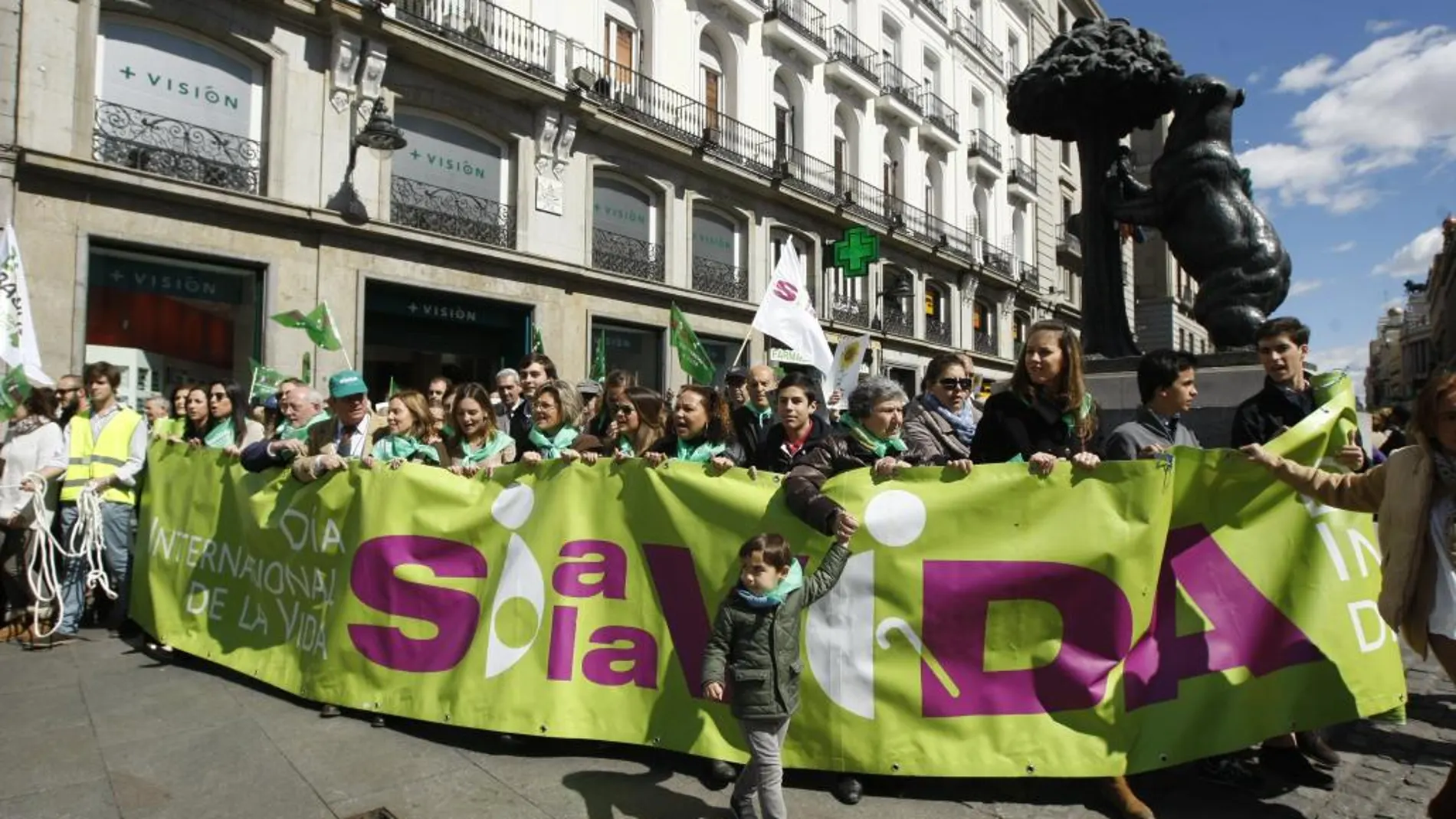 Imagen de una marcha a favor de la vida en Madrid el pasado año.
