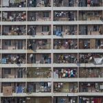 Imagen de un edificio en un suburbio de Mumbai