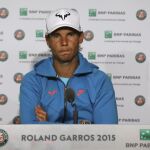 Rafa Nadal durante la rueda de prensa tras el torneo