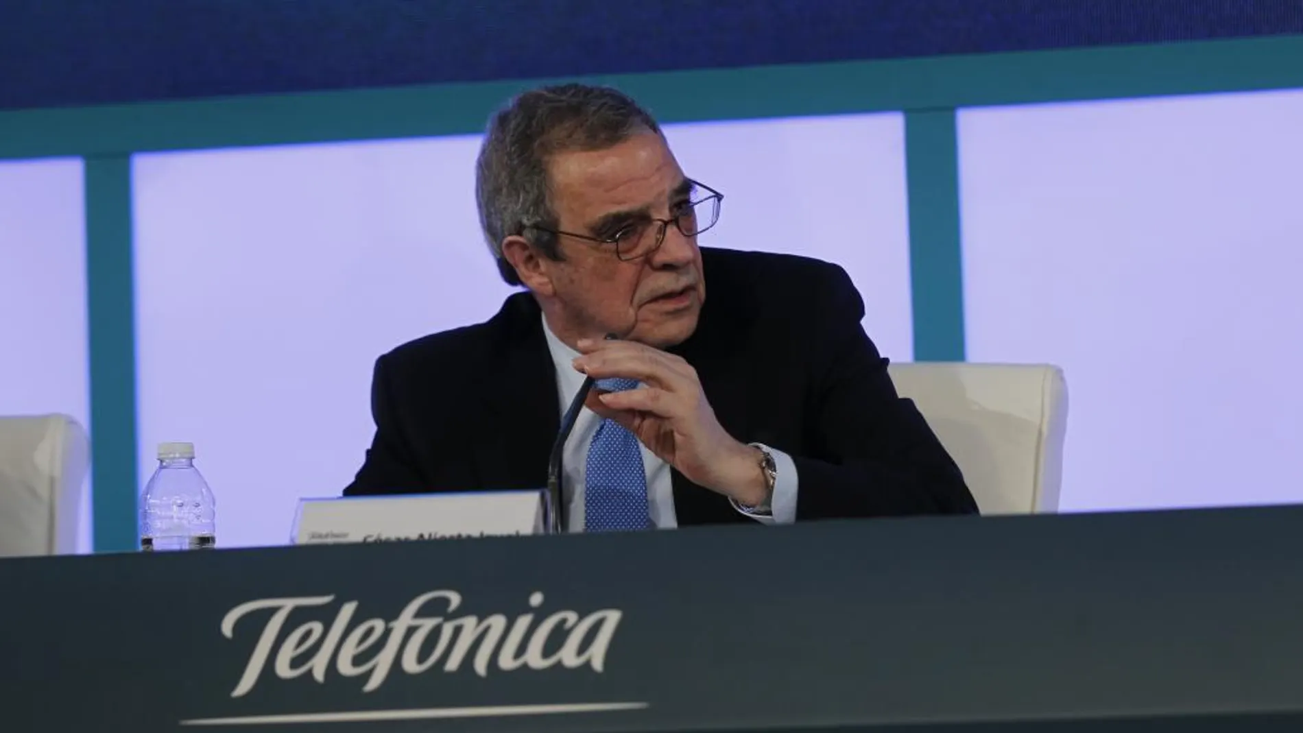 El presidente de Telefónica, César Alierta