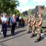 Carmen Pereira, durante los actos del Día de las Fuerzas Armadas