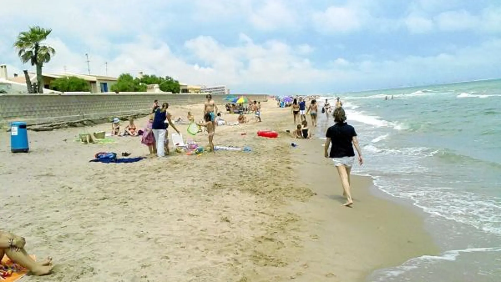 Imagen del estado actual de la playa de El Saler, frente a la Cashba