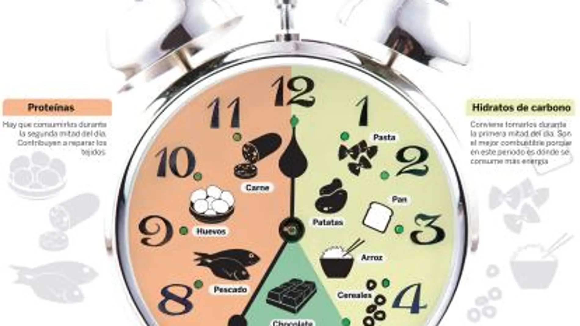 Cronodieta: el reloj biológico marca qué comer