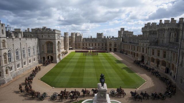 Castillo de Windsor, en Berkshire, Inglaterra.
