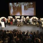 Pablo Iglesias, junto a sus candidatos autonómicos en Madrid, Valencia, Aragón y Asturias, presenta el programa con el que concurre a las elecciones del 24M