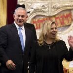 Benjamin Netanyahu y su mujer Sara este fin de semana