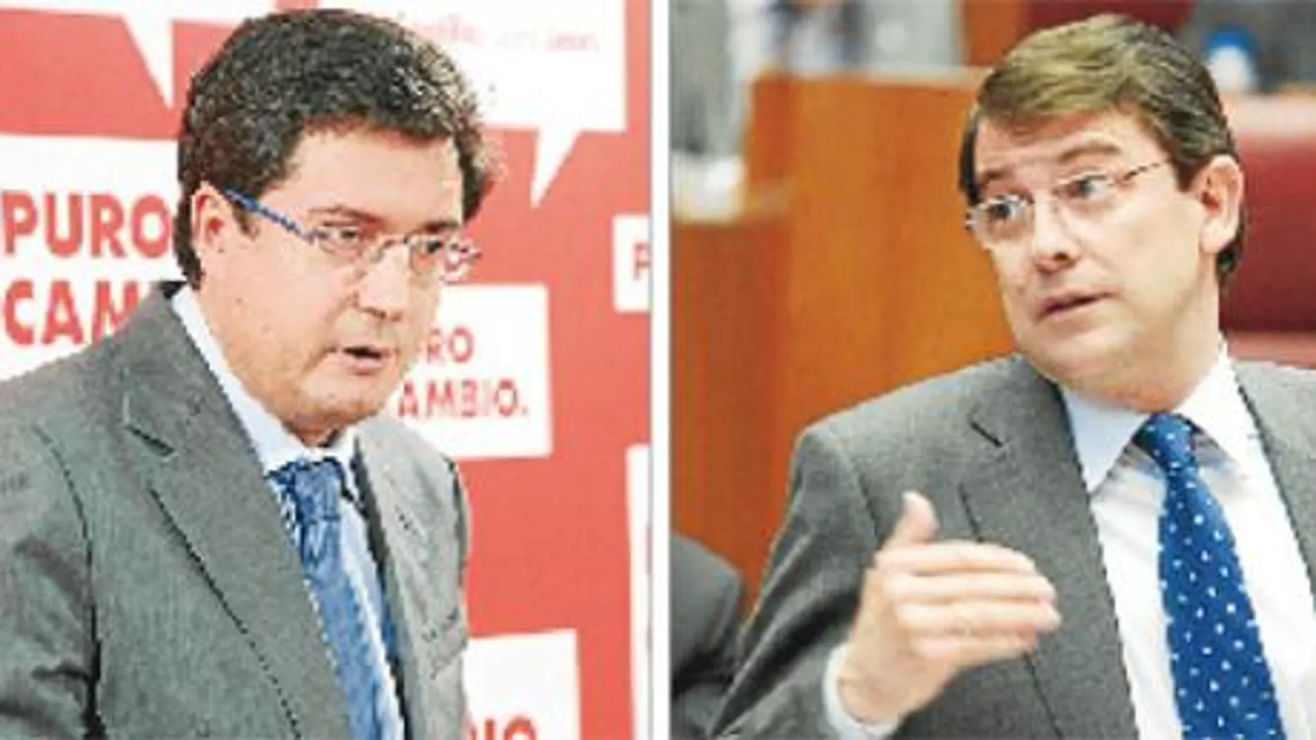 Los secretarios regionales del PSOE y del PP, Óscar López y Fernández Mañueco, discrepan sobre las diputaciones