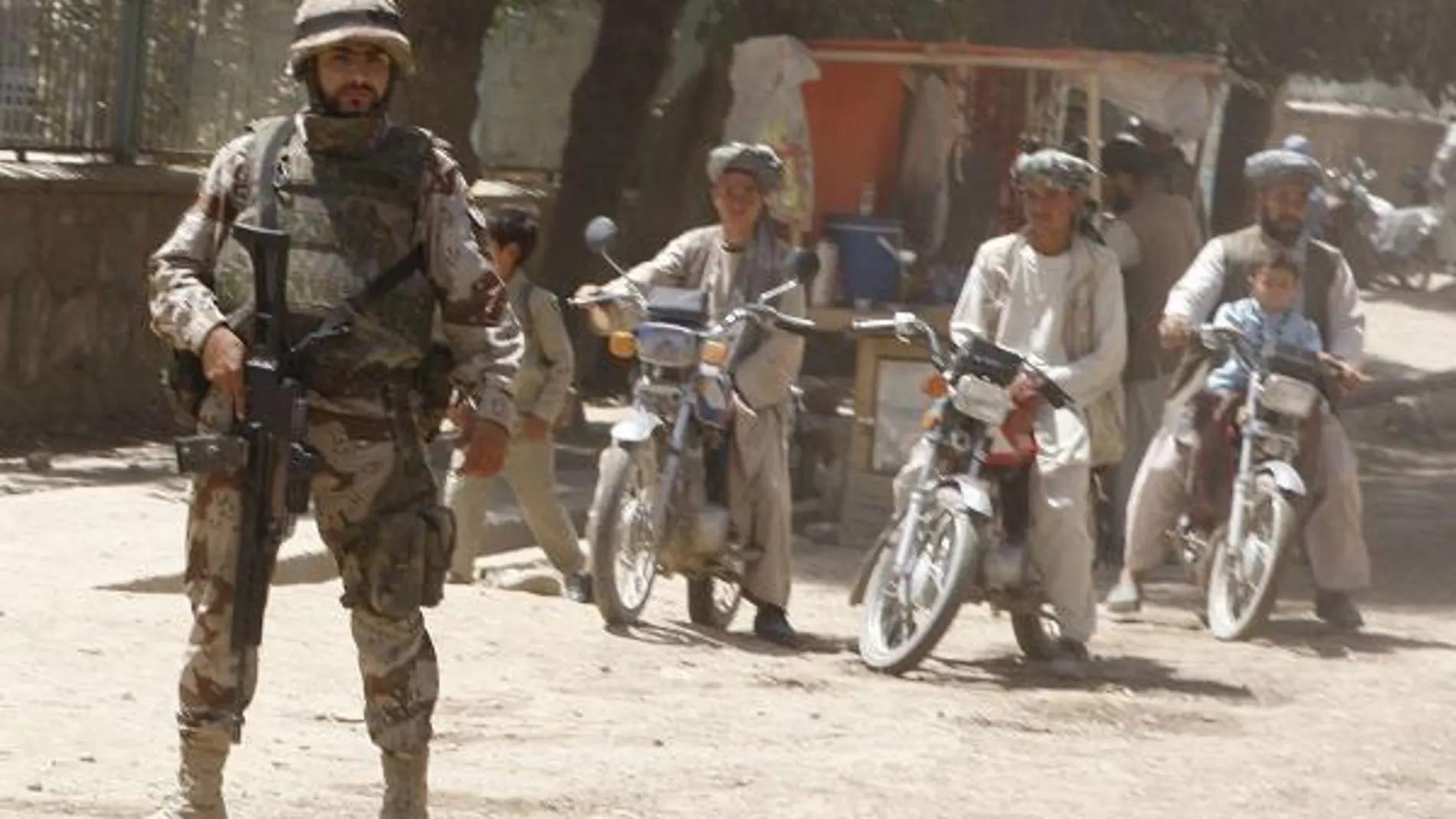 Un soldado español en Afganistán (archivo)