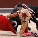Derechazo rodilla en tierra de Alejandro Talavante al quinto toro de la tarde