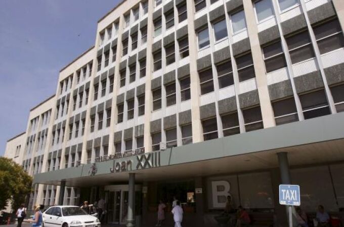 Imagen del Hospital Joan XXIII de Tarragona donde un hombre ingresó el pasado sábado por contagio de gripe A