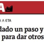 Portada del diario Gara