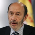 El vicepresidente primero del Gobierno y ministro del Interior, Alfredo Pérez Rubalcaba