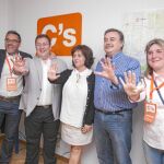 Concejales electos de Ciudadanos en Ávila celebran sus resultados electorales el pasado 24 de mayo