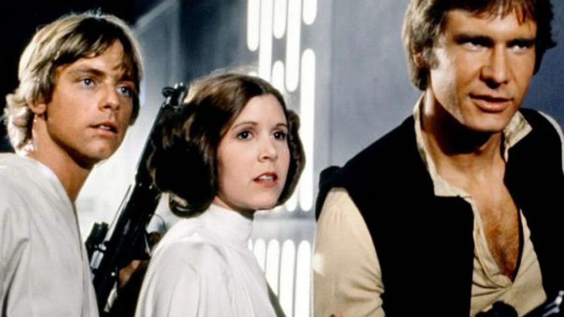 Luke, Leia y Hans Solo