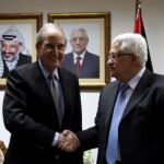 Mahmud Abbas y George Mitchell