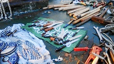 El alijo hallado en la «Flotilla de la Libertad»