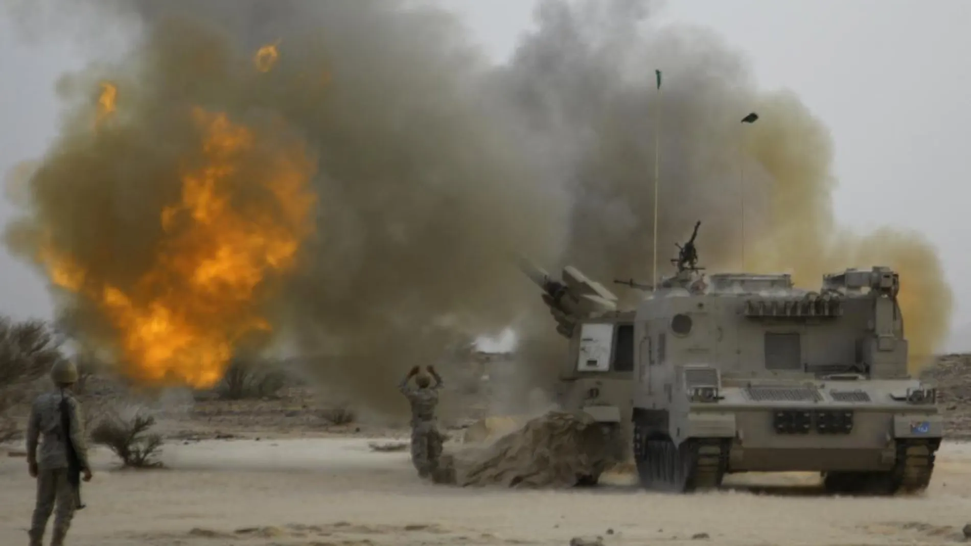 La artillería saudí dispara contra posiciones yihadistas en la frontera con Yemen