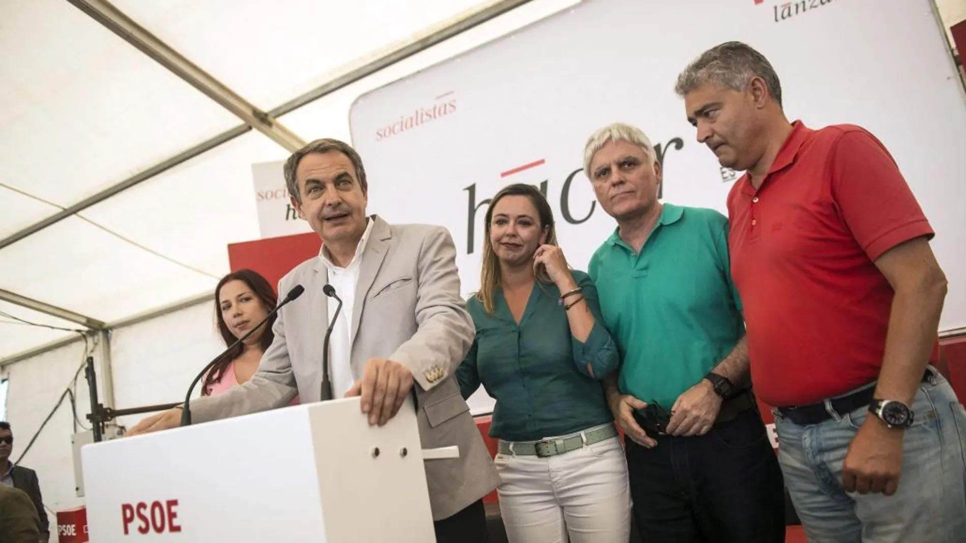 José Luis Rodríguez Zapatero, ayer en Canarias