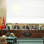 Imagen de la presentación de los cursos, que se celebrarán en la Universidad Politécnica de Madrid el próximo mes de julio