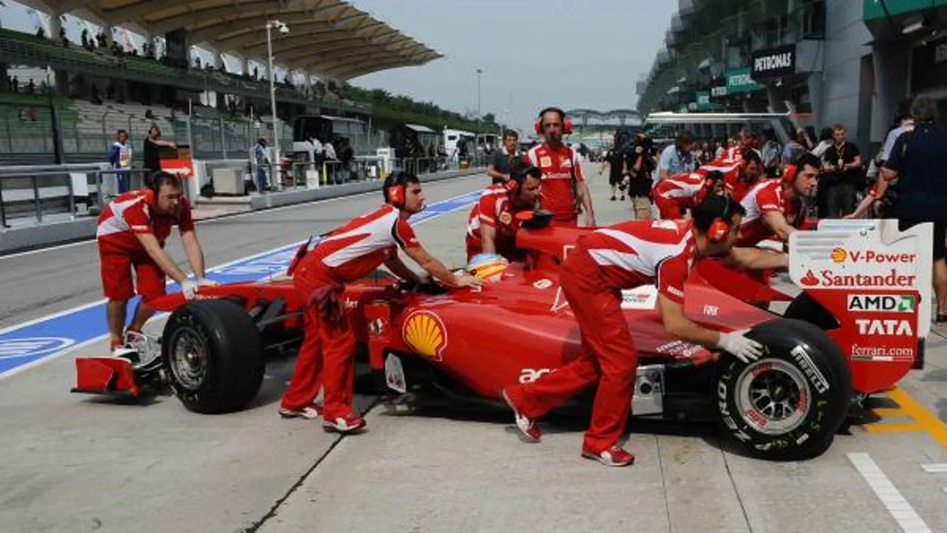 Una carrera con lluvia sería lo más beneficioso para Ferrari