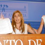 Susana Díaz en el Parlamento andaluz
