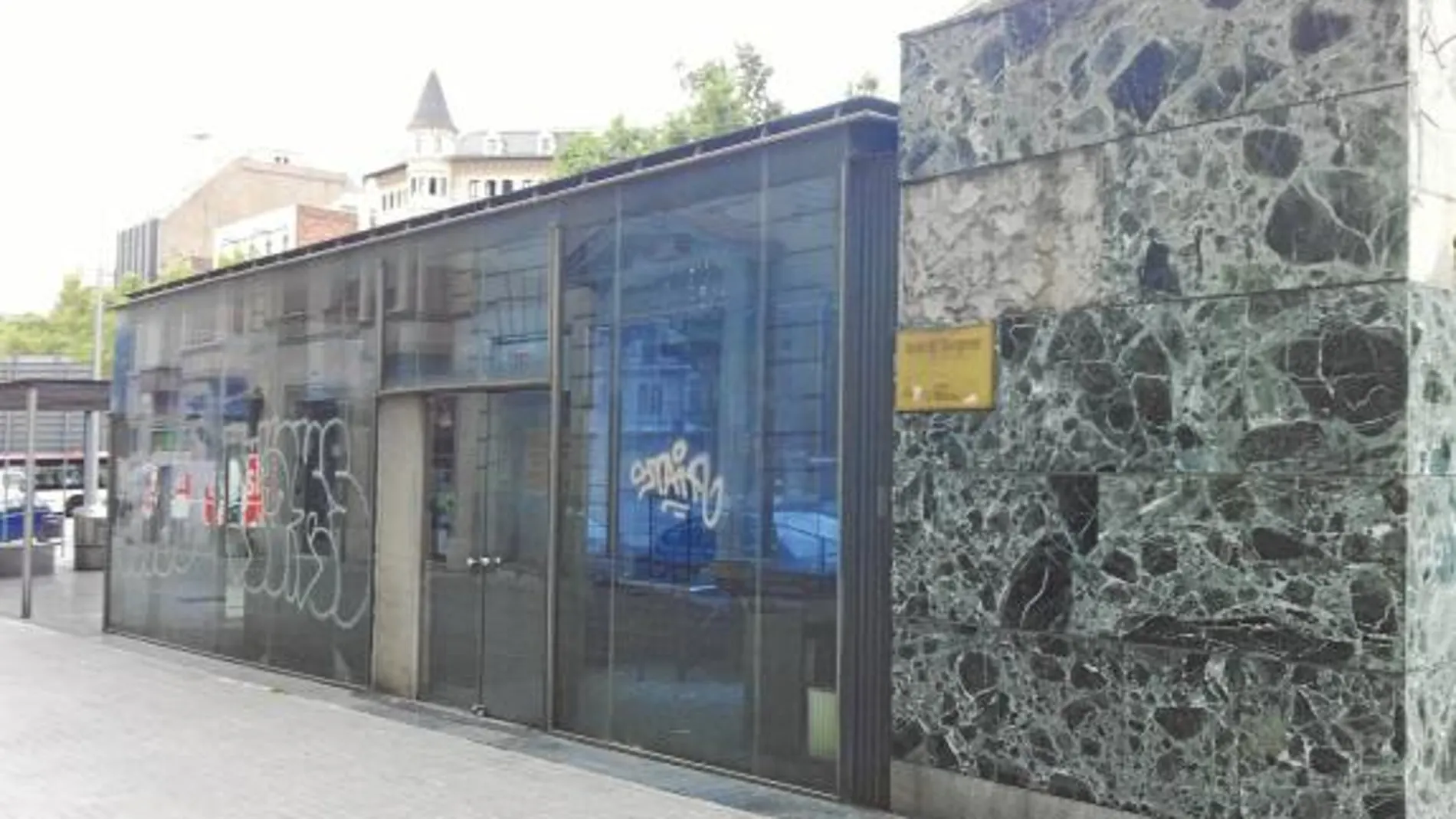 Imagen de la entrada del Museu del Clavegueram de Barcelona, situado en el paseo Sant Joan