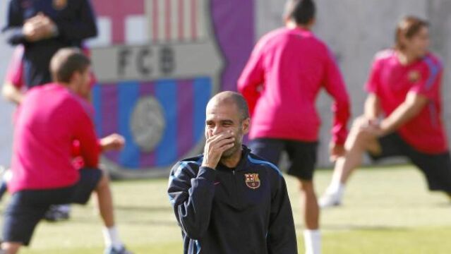 Guardiola ha cambiado los planes para el clásico: ayer era día de descanso, pero entrenó por la tarde y hoy no lo hará