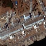 Imagen de satélite de la central nuclear de Fukushima