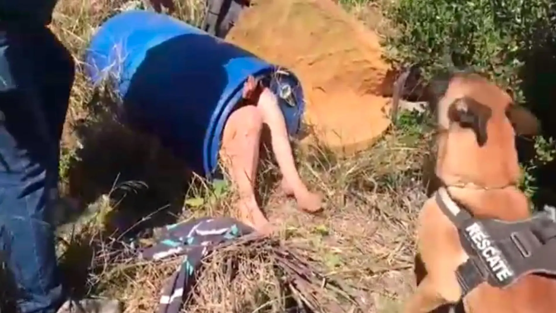 Momento de la detención de la madre de los niños asesinados en Godella