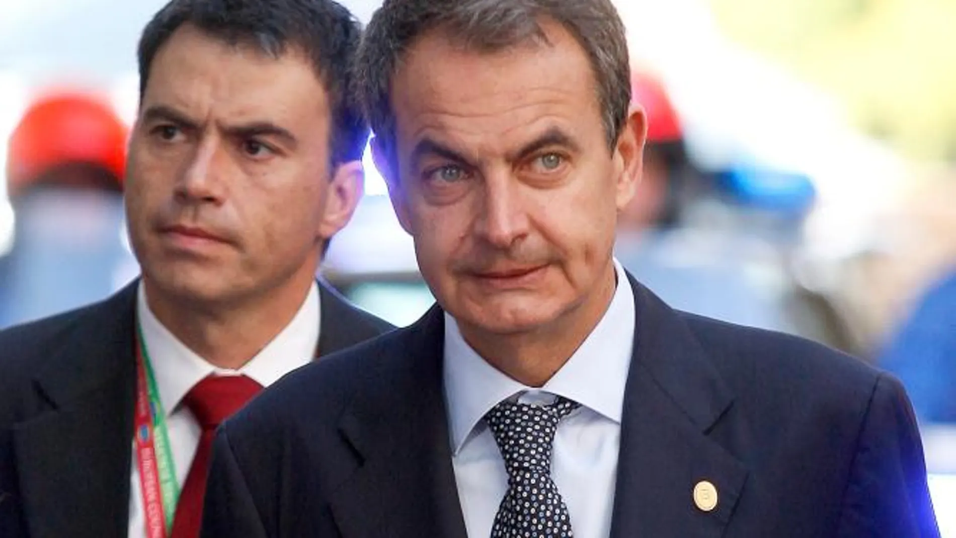 José Luis Rodríguez Zapatero, ayer, en Bruselas
